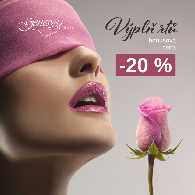 Výplň rtů s bonusovou cenou -20 %